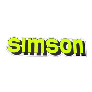 Simson Aufkleber S51 S50 S60 S70 S53 Schriftzug Tank neon Kleber Patch Sticker