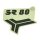 Original DDR Klebefolie Aufkleber schwarz Simson SR80 C Knieblech Beinblech Patch Sticker kein Wasserbild Wasserabziehbild