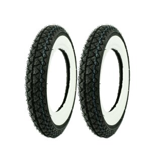 Weißwandreifen Kenda 3,00x10 für Piaggio Vespa PK 50, 80, 125 & 50S, 50N, Primavera 125, Sprinter 90, Racer 90, Simson Star 50 & Star 125, Benelly Scooty 50, Buffalo Wind 25, Derby Vamos 25, E-Max Elektroroller & City 80L