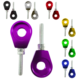 Paar CNC gefräste Kettenspanner für Simson S51 S50 S70 KR51 Schwalbe SR50 S53 S53 Star Sperber Habicht SR2  Kette Tuning eloxiert