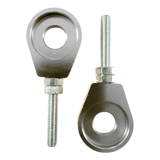 Paar CNC gefräste Kettenspanner Silber für Simson S51 S50 S70 KR51 Schwalbe SR50 S53 S53 Star Sperber Habicht SR2  Kette