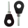 Paar CNC gefräste Kettenspanner Schwarz für Simson S51 S50 S70 KR51 Schwalbe SR50 S53 S53 Star Sperber Habicht SR2  Kette