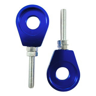 Paar CNC gefräste Kettenspanner Blau für Simson S51 S50 S70 KR51 Schwalbe SR50 S53 S53 Star Sperber Habicht SR2  Kette