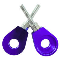 Paar CNC gefräste Kettenspanner Blau für Simson S51 S50 S70 KR51 Schwalbe SR50 S53 S53 Star Sperber Habicht SR2  Kette