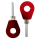 Paar CNC gefräste Kettenspanner Rot für Simson S51 S50 S70 KR51 Schwalbe SR50 S53 S53 Star Sperber Habicht SR2  Kette