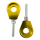 Paar CNC gefräste Kettenspanner Gold für Simson S51 S50 S70 KR51 Schwalbe SR50 S53 S53 Star Sperber Habicht SR2  Kette