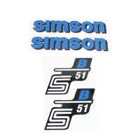 Aufkleber für Simson S51B S51 Schriftzug Bananen...