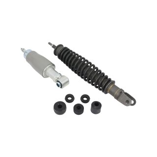 Stoßdämpfer Kit Paar Premium vorn + hinten für Piaggio Vespa 50N 50R, schwarz silber