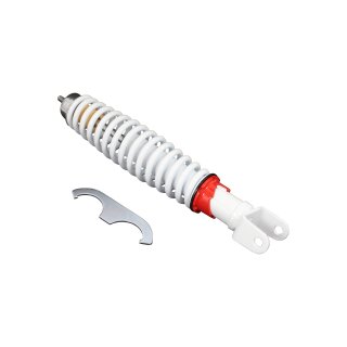 Tuning Stoßdämpfer hinten, weiß verstellbar für Vespa 50 N / R V5A1 50S / 90 / 90SS PX PE / PX PE 125 Primavera / ET3
