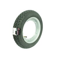 Rad mit VeeRubber Reifen auf Felge Vespa 3,50x10 Vespa 50...
