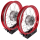 Set Felgen - 2x 2,15 - Alu rot - Edelstahlspeichen - Nabe silber für Simson S51 S50 S70 S53 KR50 KR51 Schwalbe Duo Spatz Star Sperber Habicht