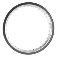 Alufelge poliert, silber 2,50x16, 36-Loch für MZ ETZ 125 150 301 251 hinten Tuning Simson S51 S50 S70 S53 Star Schwalbe