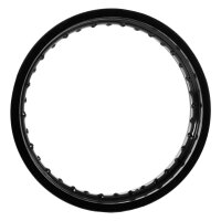 Alufelge poliert, schwarz eloxiert 2,50x16, 36-Loch für MZ ETZ 125 150 301 251 hinten und extrem Tuning Simson S51 S50 S70 S53 Star Schwalbe