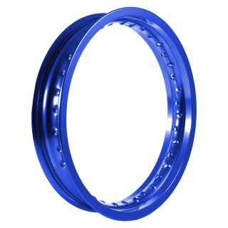 Alufelge poliert, blau eloxiert 2,50x16, 36-Loch für MZ ETZ 125 150 301 251 hinten und extrem Tuning Simson S51 S50 S70 S53 Star Schwalbe
