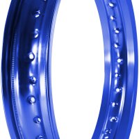 Alufelge poliert, blau eloxiert 2,50x16, 36-Loch für MZ ETZ 125 150 301 251 hinten und extrem Tuning Simson S51 S50 S70 S53 Star Schwalbe