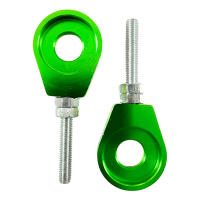 Paar CNC gefräste Kettenspanner Grün für...