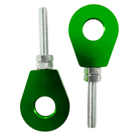 Paar CNC gefräste Kettenspanner Grün für Simson S51 S50 S70 KR51 Schwalbe SR50 S53 S53 Star Sperber Habicht SR2  Kette Tuning