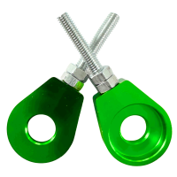Paar CNC gefräste Kettenspanner Grün für Simson S51 S50 S70 KR51 Schwalbe SR50 S53 S53 Star Sperber Habicht SR2  Kette Tuning