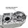 ZT Tuning Motorgehäuse Motor für Simson S51 KR51/2 Schwalbe SR50 SD50 S53 MS50 für 50ccm, M5X1 Alu 46,1mm