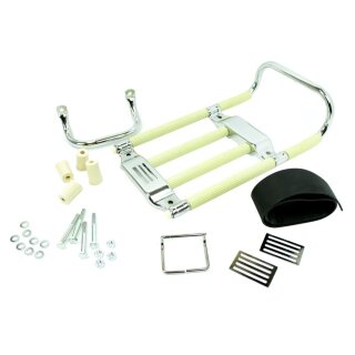 Gepäckträger Haltband für Simson KR51 Schwalbe KR50 beige elfenbein
