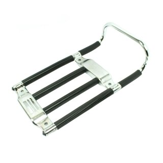 Gepäckträger für Simson KR51 Schwalbe Spatz SR4-2 Star Sperber Habicht KR50 Chrom, schwarze Keder