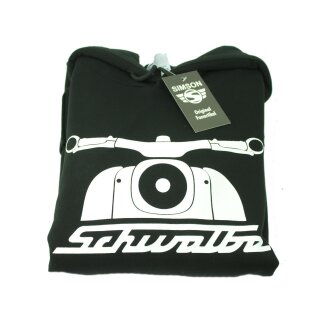 Simson Kapuzenpullover Hoodie Größe XL Jubiläum 55 Jahre Schwalbe KR51 Geschenk schwarz