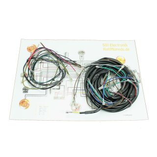 Kabelbaum + Schaltplan für Simson S51 S50 S70 Basis Kabelsatz Elektrik inkl. Blinker Kabel