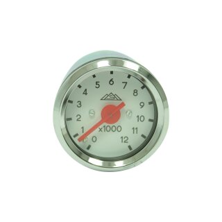Drehzahlmesser 12000 Simson KR51 Schwalbe Star Sperber Habicht 48mm rund Chromring Lichtschlitz DZM 48mm