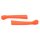 Paar Tuning Hüllen flexibel, neon orange Handhebel Griffe für Simson KR51 Schwalbe Star Sperber Habicht S50 Kupplungshebel Bremshebel