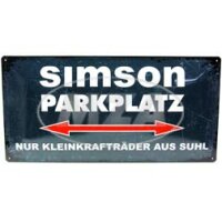 Blechschild Simson Parkplatz für S51 S50 KR51 Schwalbe...