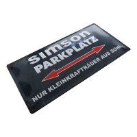 Blechschild Simson Parkplatz für S51 S50 KR51 Schwalbe Duo Star Sperber Habicht Sammlerstück Geschenk