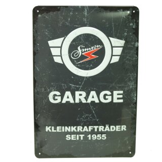 Blechschild Simson Garage Retro für S51 S50 KR51 Schwalbe Duo Star Sperber Habicht Sammlerstück Geschenk