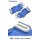 Simson Handschuhe Lederhandschuhe weiß/blau