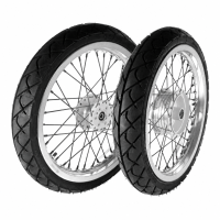 Komplettrad Satz 2,15+2,50x16 breit Nabe silber Speichen...