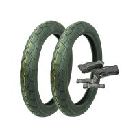 Paar Mitas MC11 Reifen 2 3/4x17 47J + Schlauch +...