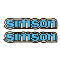 Wasserabziehbild hellblau für Tank Simson S50...