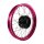 Speichenrad, Felge pink, neon rosa, schwarze Nabe 1,85x16 für Simson S51 KR50 KR51 Schwalbe S50 Star Sperber Spatz Habicht Duo