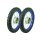 Paar Räder blau für Simson S51 S50 S53 KR51 Schwalbe Star Sperber Habicht Felge Mefo Cross Reifen Komplettrad