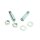 Griffe Handhebel Befestigung Schrauben für Simson Schwalbe S51 S50 SR50 6x25 Stifte Bremshebel Kupplungshebel