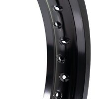 Felge 3,00x18 Alu schwarz eloxiert poliert für MZ TS...