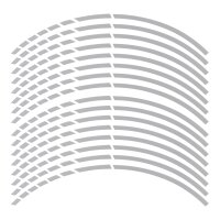 Felgensticker rim sticker silber für Felgenring 16...
