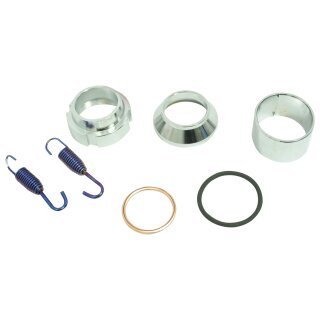 High End Kalottenset Krümmer Auspuff Befestigung Kugelflansch 28 - 32mm für Simson S51 S50 KR51/2 Schwalbe SR50 SR80 S70
