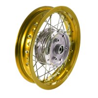 Tuning Felge, Speichenrad gold poliert 2,15x12 Zoll...
