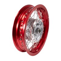 Tuning Felge, Speichenrad rot poliert 2,50x12 Zoll...