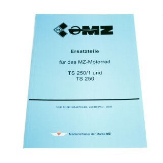 Buch MZ TS250 TS250/1 Ersatzteilkatalog Ersatzteilliste