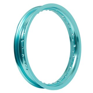 Felge breit 2,15x16 türkis hellblau für Simson S51 KR50 KR51 Schwalbe S50 Star Sperber Spatz Habicht Duo