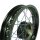 Speichenrad 2,15x16 schwarz Alufelge, Rainbow Speichen für Simson S51 S50 S70 S53 KR51 Schwalbe Spatz Star Sperber Duo Farbwechsel, Regenbogenfarben