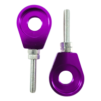 Paar CNC gefräste Kettenspanner Lila für Simson...