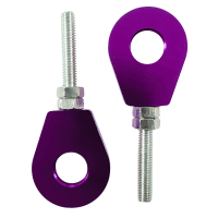 Paar CNC gefräste Kettenspanner Lila für Simson S51 S50 S70 KR51 Schwalbe SR50 S53 S53 Star Sperber Habicht SR2  Kette Tuning