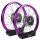 B-Ware Felgen Set06 - 2 x 1,5 Alu lila - Edelstahlspeichen - Trommel silber